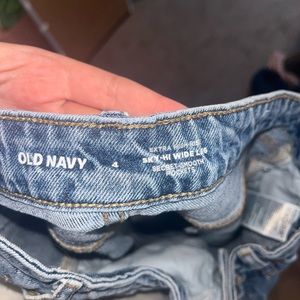 Wide leg old navy jeans size 4